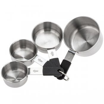 Conjunto Medidoras de Xicaras Inox 4 ps 250ml,125ml, 80ml, 60ml WECK